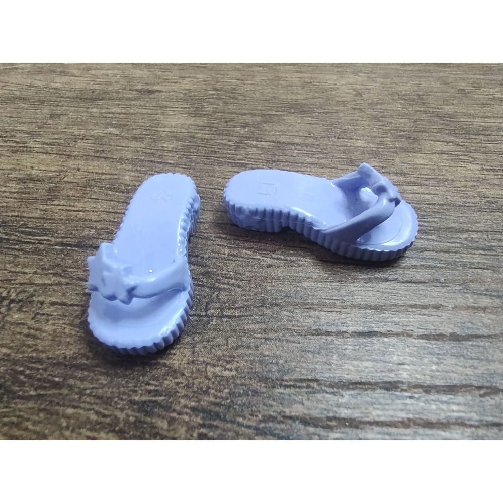 2021 BARBIE SKIPPER MERMAID Periwinkle Blue STAR SUMMER BEACH SANDALS SHOES Z35